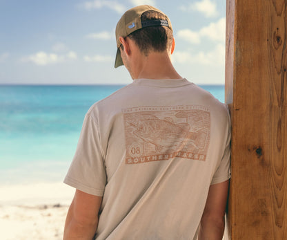 Southern Marsh Etched Bass Tee