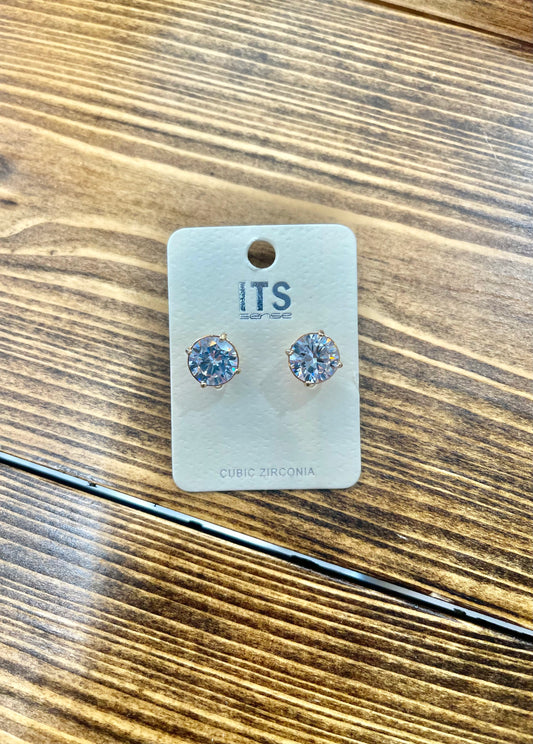 Rhinestone Stud Earrings