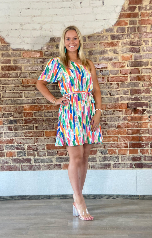 Luna Printed Mini Dress