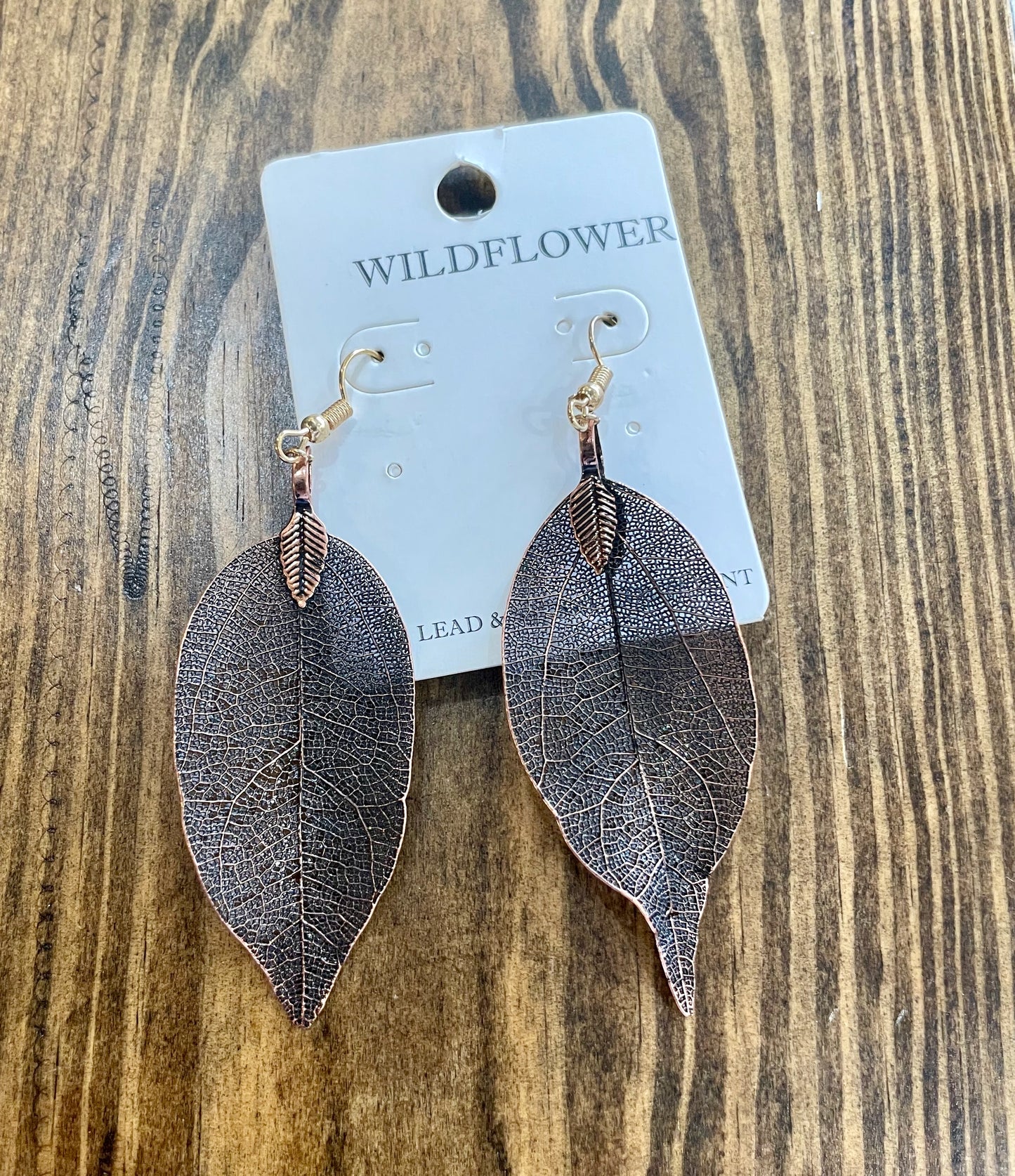Bronze Leaf Earring