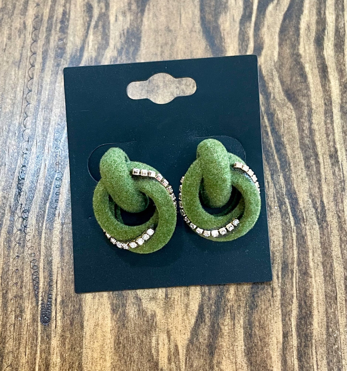 Green Knot Earring