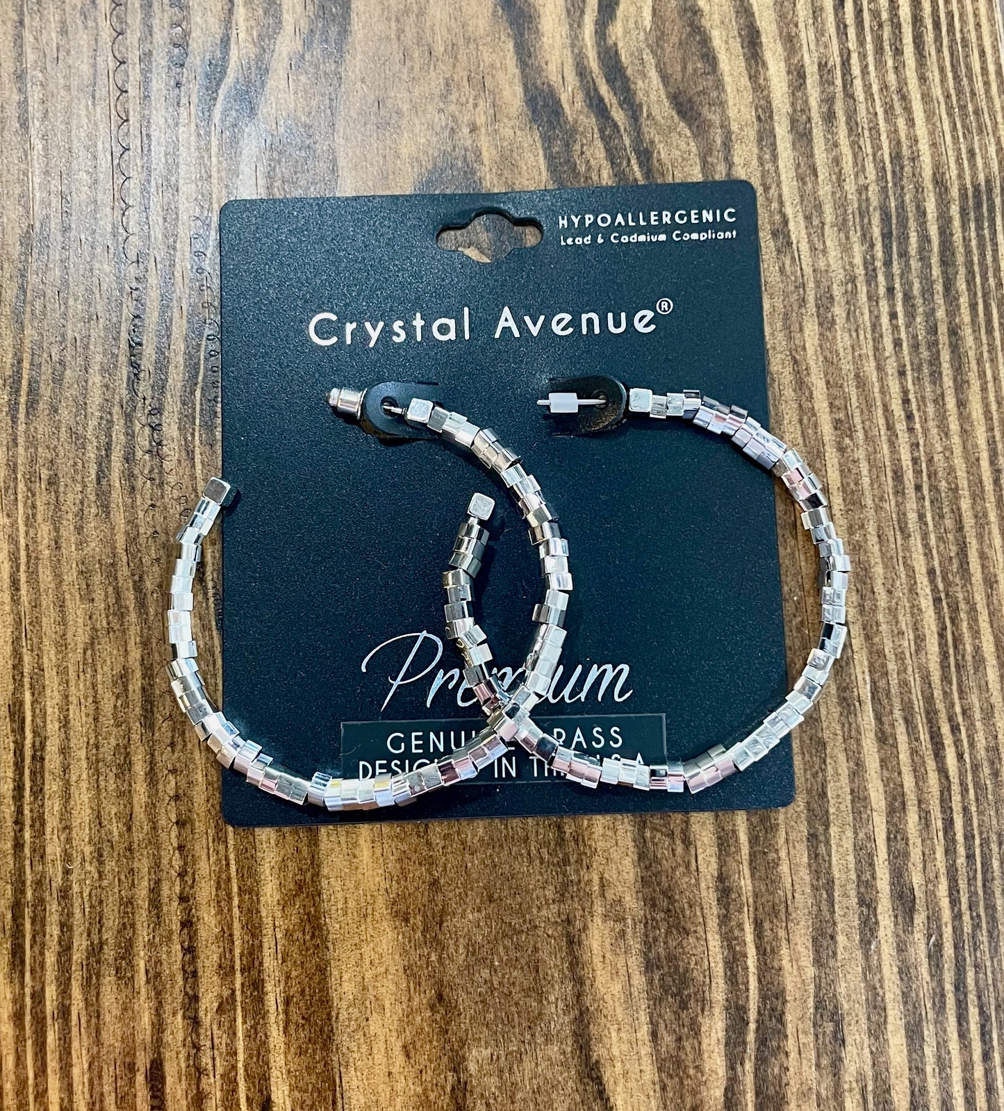 Beaded Hoop Earrings