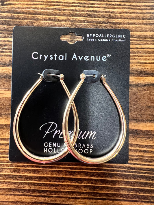 Teardrop Hoop Earrings