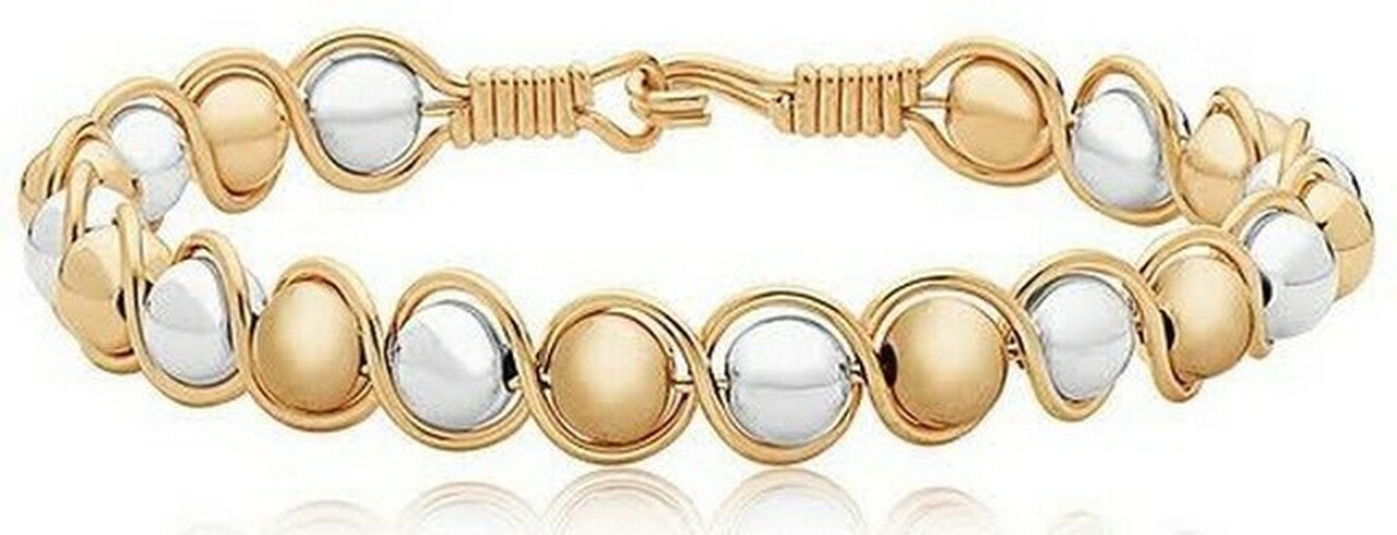 Ronaldo Jewelry Gold-Filled & Sterling Silver Beaded Bracelet