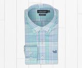 Youth Bayamon Performance Dress Shirt- Mint with Lillac
