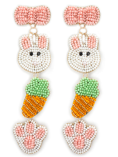 Bunny Carrot Drop Earrings