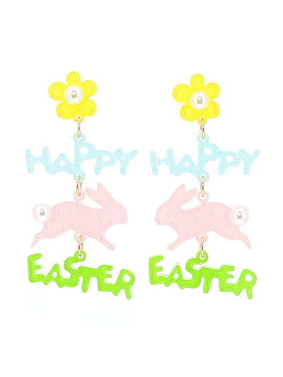 Happy Easter Dangle Earrings