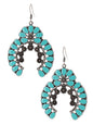 Metal Artistic Turquoise Earrings