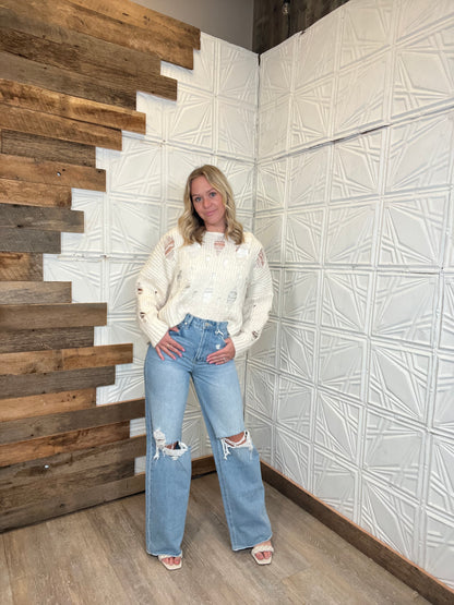 Wide Leg Mom Jeans