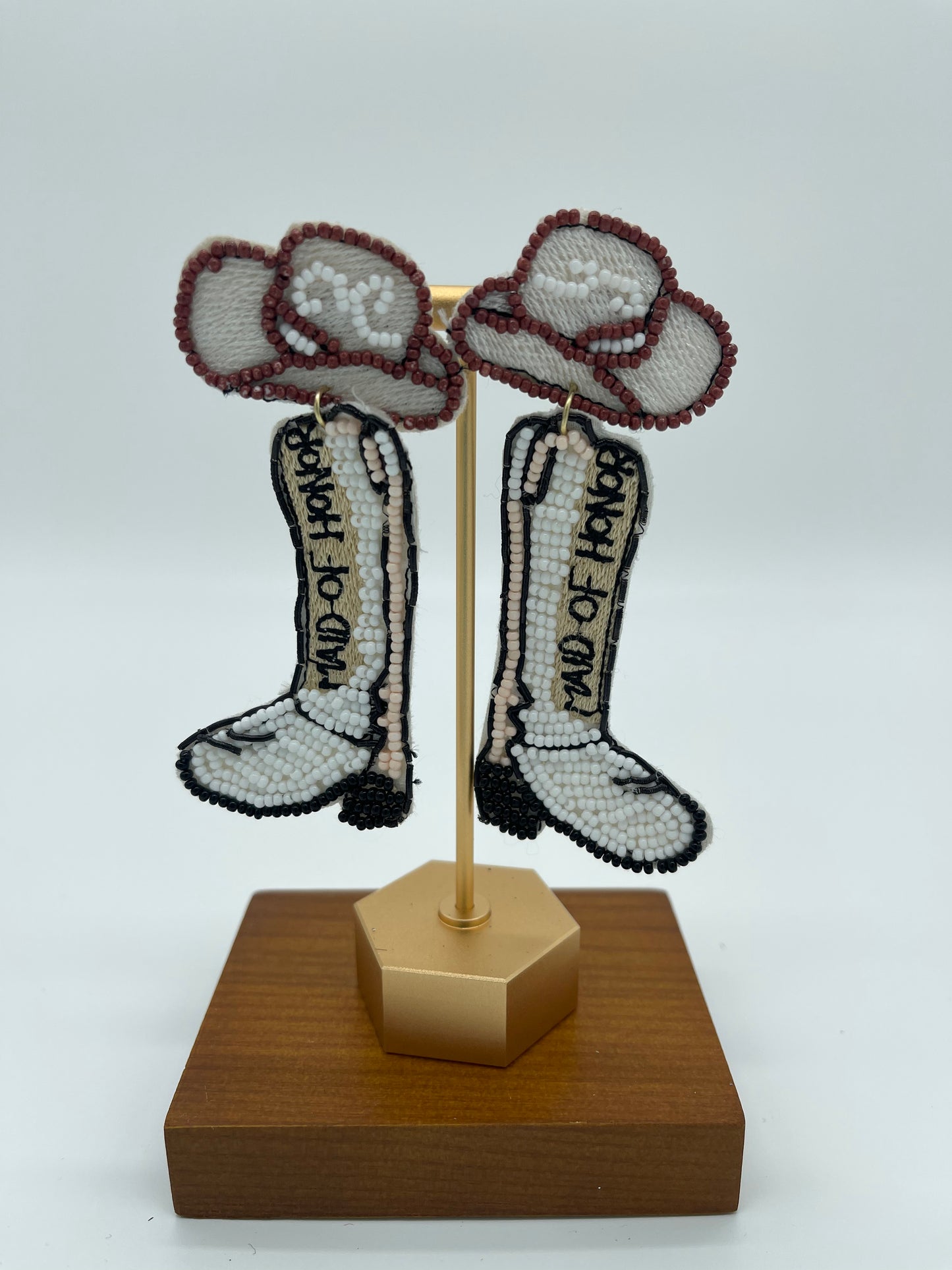 Maid of Honor Boots Earrings