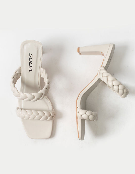 Braided Mule Heels